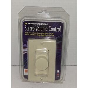 NEW Monster Cable Stereo Volume Control SVC-75 Decora Bone NOS